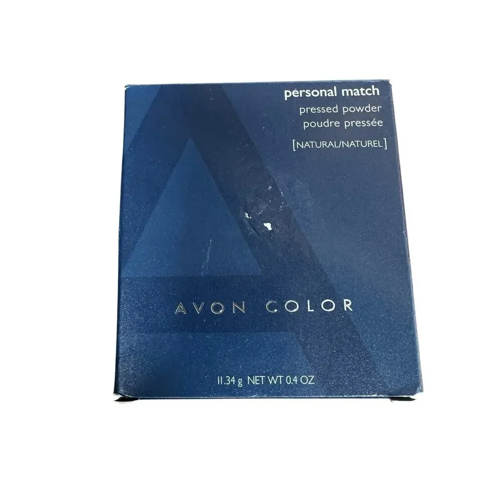NEW AVON Color Personal Match Pressed Face POWDER Sand .04 Oz 2005 Box Vtg